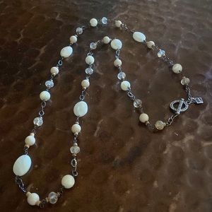 Silpada Long gated precious stones and sterling silver aprox 17 1/2 inches long